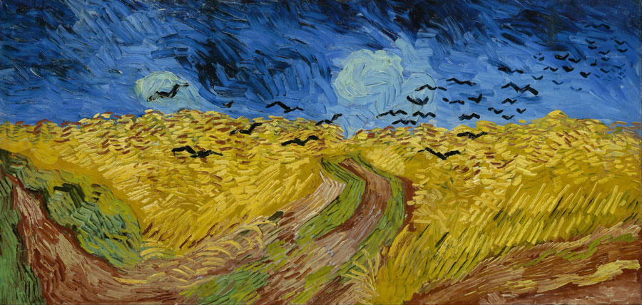 Campo de Trigos com Corvos - Van Gogh